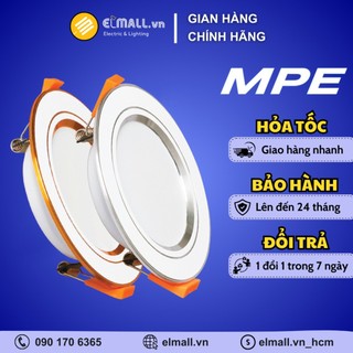 Đèn led downlight âm trần viền trắng, đen, bạc dlv - dlb - dlt 5w 7w 9w 12w mpe chính hãng