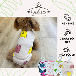 Áo thun chó mèo sát nách - áo ba lỗ chó mèo yudog