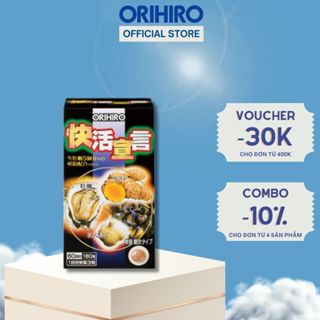 Viên Uống Tinh Chât Hàu Tươi Tỏi Nghệ ORIHIRO, Viên Tăng Cường Sinh Lý Nam Hộp 180 Viên - Orihiro