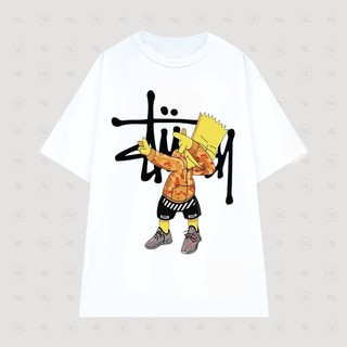 Áo phông cotton 100% áo Stussy Simpson Dab kiểu áo unisex Áo thun cotton 100% áo Stussy Simpson Dab kiểu áo unisex nữ