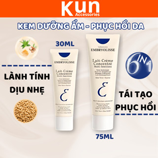  Kem dưỡng ẩm Embryolisse giúp phục hồi da Lait Crème Concentré Tuýp 30ml 75ml 