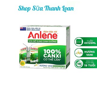 Lốc 4 hộp sữa nước anlene concentrate đậm đặc 125ml.
