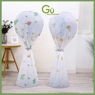 Bọc quạt chống bụi,chống nước dùng cho quạt cây đứng Gu Decor trang trí nhà cửa