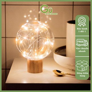 Đèn ngủ LED hình tròn ngàn sao 3D kiểu dáng dễ thương, đèn trang trí phòng ngủ
