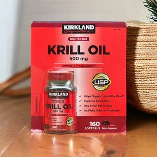 Kirkland krill oil 500mg - dầu nhuyễn thể hàng mỹ.