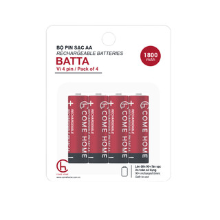 Bộ 4 Pin sạc AA AAA Tái Sử Dụng Nhiều Lần Tiết Kiệm - Come Home