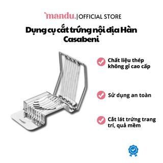 Dụng cụ cắt trứng nội địa Hàn Casabeni, inox cao cấp, chống gỉ sét, cắt lát trứng, quả mềm, hiện đại
