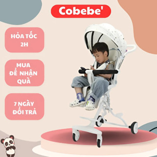 Xe Đẩy Cho Bé Cobebe' Bản Nâng Cấp,Có Giảm Sóc,Bàn Ăn Dặm,Ghế Ngồi,Nằm Xoay 360 Độ,Gập Gọn,Đảo Chiều