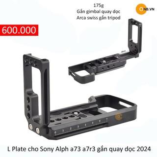 L plate cho Sony Alpha a7iii a73 a7r3 gắn gimbal quay dọc 2024