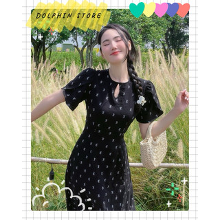 [DOLPHIN BIGSIZE] - Đầm đen bigsize - Đầm dài bigsize