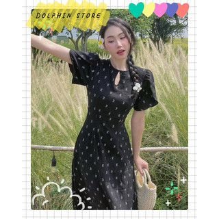 [DOLPHIN BIGSIZE] - Đầm đen bigsize - Đầm dài bigsize