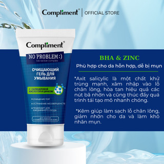 Sữa Rửa Mặt Compliment No Problem Ngăn Ngừa Mụn 200ml
