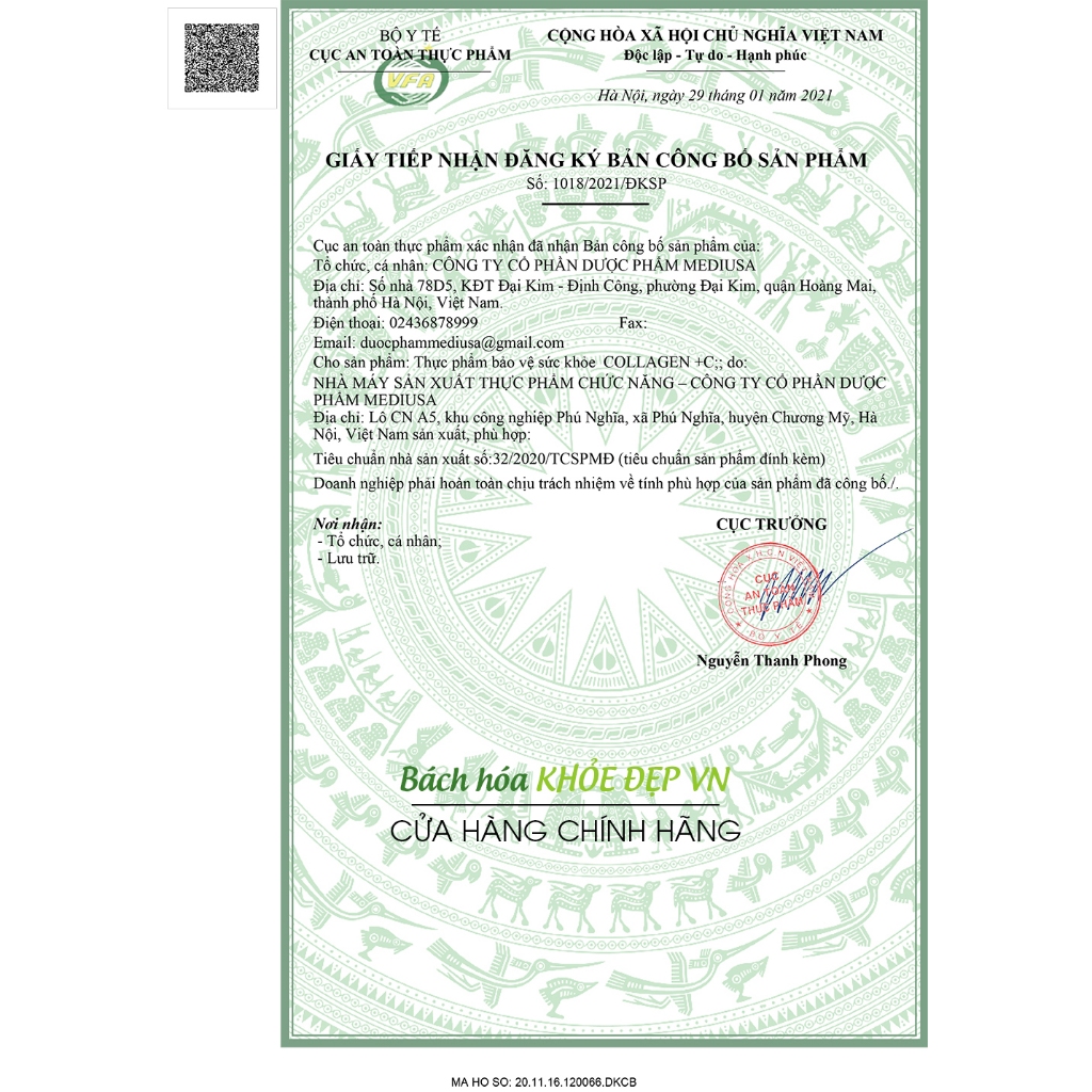 Viên uống đẹp da Collagen +C bổ sung Vitamin A E C giảm nám sạm da Hộp 60 viên