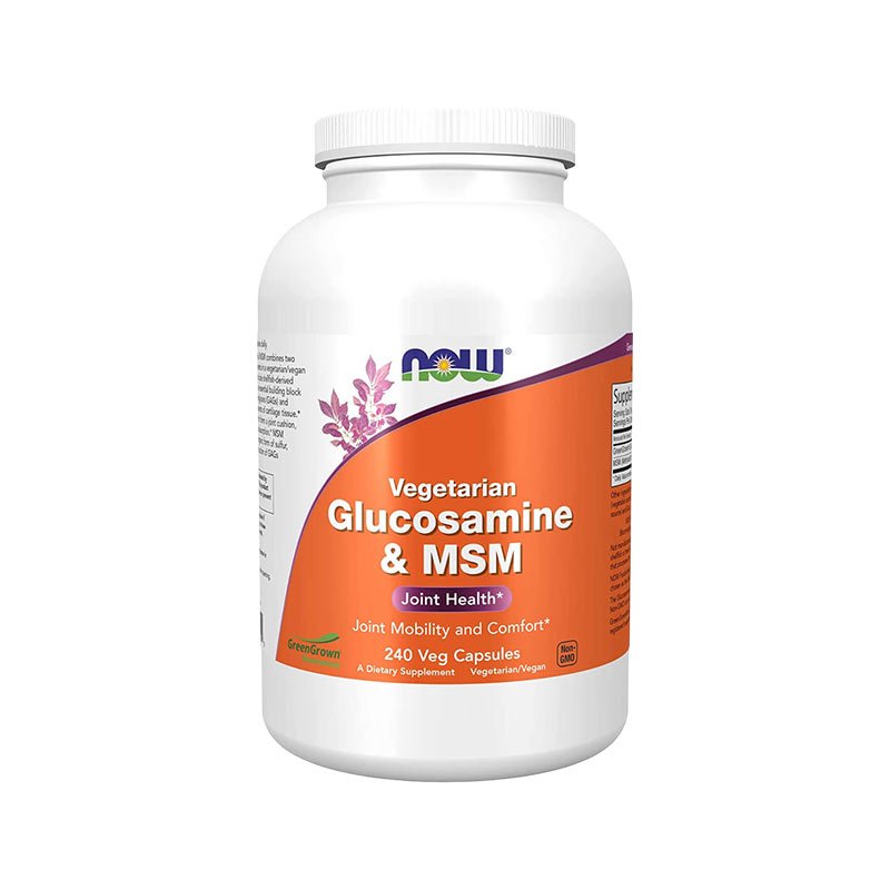 Hỗ Trợ Sức Khỏe và Giảm Các Bệnh Về Xương Kh ớp NOW GLUCOSAMINE & MSM VEGETARIAN