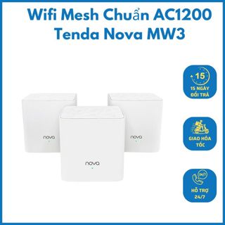 Wifi Mesh Tenda Nova MW3 Hệ Thống Wifi Cho Gia Đình AC1200Mbps - Hàng Chính Hãng Bảo Hàng 36 Tháng