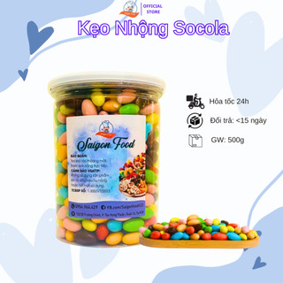 500gr kẹo nhộng socola sắc màu