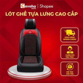 Đệm Lót Ghế Xe Hơi Hạt Gỗ Chống Mỏi Lưng, Thoáng Mát, Lót Ghế Ô Tô Hạt Gỗ Êm Ái Cải Thiện Đau Mỏi - Cavaha Auto