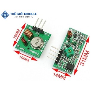 [Có sẵn] [Rẻ vô địch] Bộ thu phát rf 433MHZ - thegioimodule