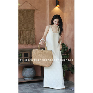 Đầm Ren hoa hồng tặng kèm dây, phong cách tối giản, trang nhã thanh lịch by Basicbae.98