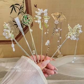 Trâm cài tóc cổ trang cô dâu phong cách Hàn Quốc hottrend iLita châm cài tóc gỗ kim loại đơn giản