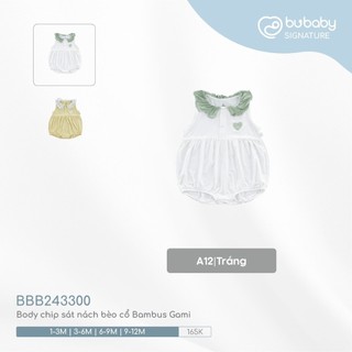 Bubaby bb243300 body chip sat nách bèo cổ bambus gami 1-12m