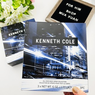 Set xịt thơm toàn thân Kenneth Cole, 3 x 170g