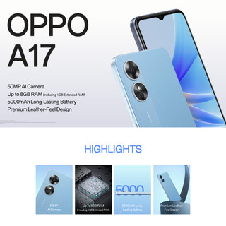 Điện thoại oppo a17 6gb/128gb - hàng chính hãng