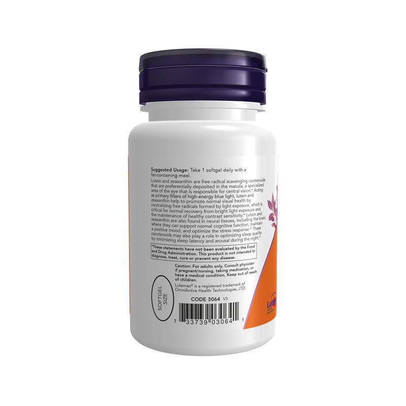 Hỗ Trợ Sức Khỏe Tổng Thể Của M ắt NOW LUTEIN & ZEAXANTHIN 60 VIÊN