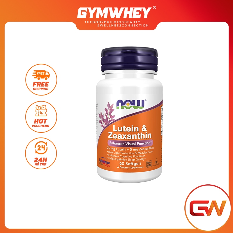 Hỗ Trợ Sức Khỏe Tổng Thể Của M ắt NOW LUTEIN & ZEAXANTHIN 60 VIÊN