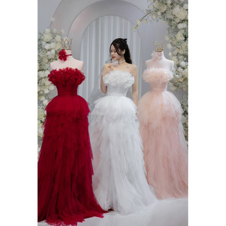Váy đen trễ vai hoa TKCC