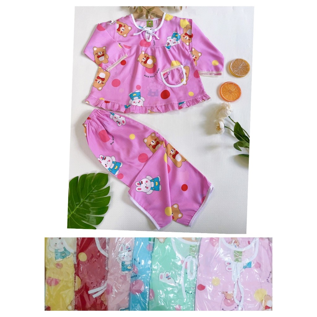 Bộ tole tay dài bé gái (14-18kg) (giao màu ngẫu nhiên)