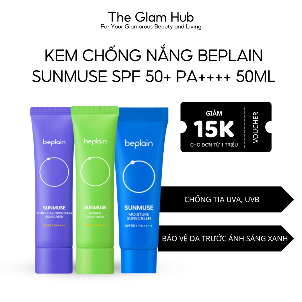 Kem Chống Nắng BEPLAIN Sunmuse SPF 50+ PA++++ 50ml