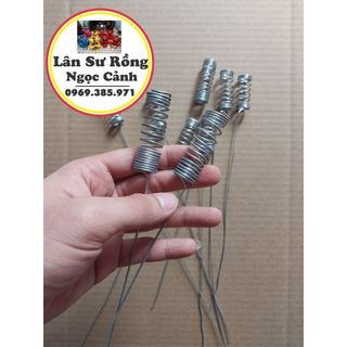 Lò xo gắn mũi châu lân phụ kiện lân sư rồng