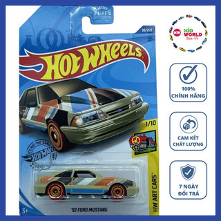 Xe mô hình Hot Wheels basic '92 Ford Mustang GHF95.