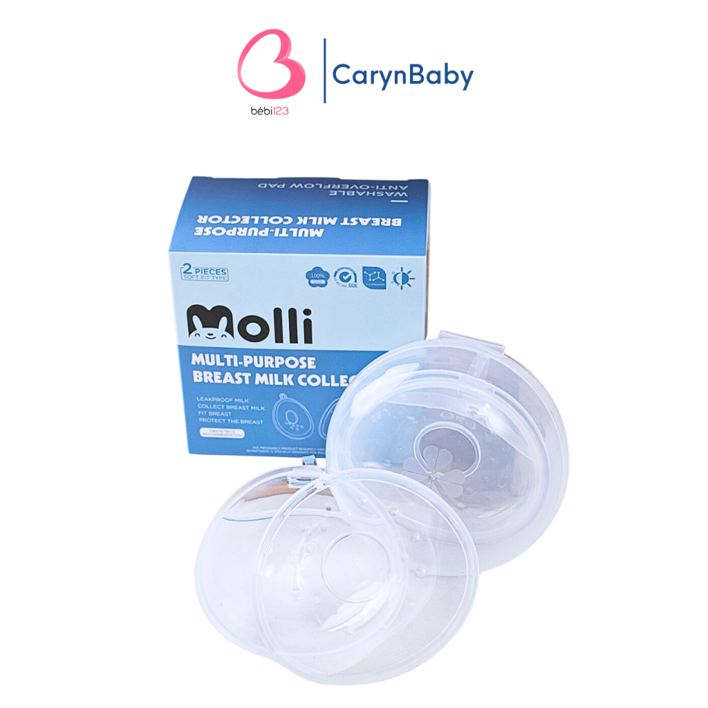 Femi Molli, 2 Phễu hứng sữa Molli cao cấp thiết kế vừa vặn cho mẹ CarynShop