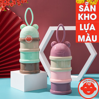 Hộp đựng sữa bột 3 NGĂN LOẠI TO cho bé yêu HDS1