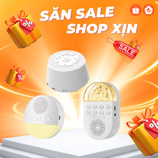 Máy tạo tiếng ồn trắng WHILE NOISE cho bé, máy tạo tiếng ru giúp bé ngủ ngon, sâu giấc