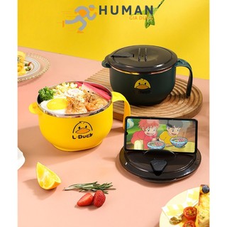 Ca đựng mì cháo vịt vàng giữ nóng dung tích 1 lít