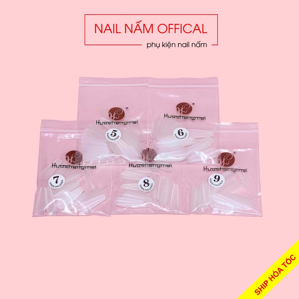 Móng úp HSM thang lẻ size từ 5-9, chuẩn phom