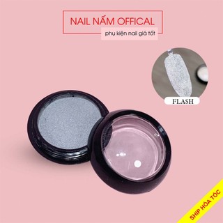 Nhũ rắc flash trắng trang trí móng hũ 5g