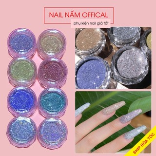 Set nhũ rắc móng, nhũ rắc kim cương siêu sáng 8 màu