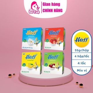 SỮA CHUA TRẺ EM HOFF MIX VỊ DÂU, TÁO, CHUỐI, TỰ NHIÊN, HÀNG CN ĐỨC