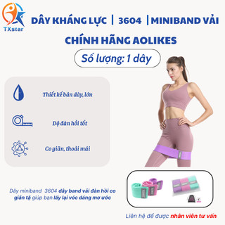 Dây Mini Band Đàn Hồi Kháng Lực Tập Mông Chân Đùi Aolikes Siêu Bền Chính Hãng