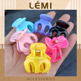 Kẹp tóc đuôi ngựa size 3,5cm Kẹp tóc bạch tuộc nhiều màu thời trang Lémi Accessories