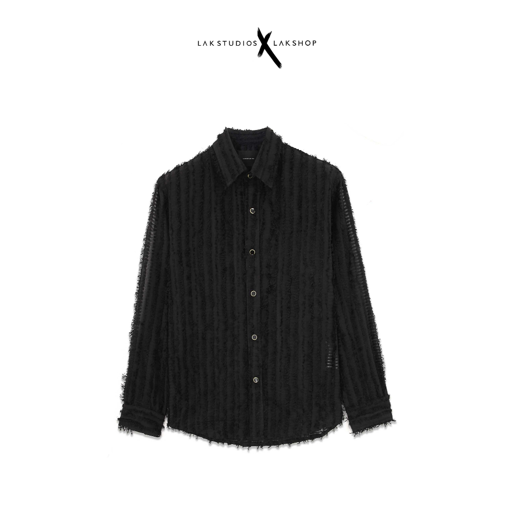 Áo Lak Studios Tassels Striped Shirt