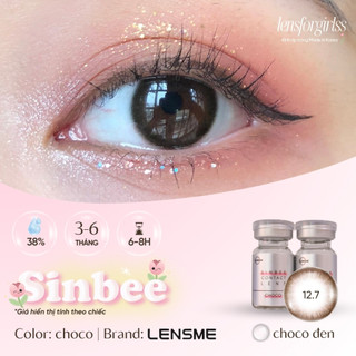 Kính áp tròng nâu choco đen SINBEE CHOCO chính hãng LENSME | HSD 3-6 tháng | Lens cận | LENSFORGIRLSS