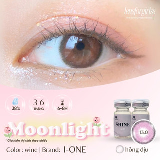 Kính áp tròng MOONLIGHT SWEET WINE chính hãng KOREA | HSD 3-6 tháng | Lens cận | LENSFORGIRLSS