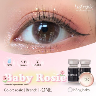Kính áp tròng hồng BABY ROSIE PINK chính hãng KOREA | HSD 3-6 tháng | Lens cận | LENSFORGIRLSS