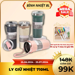  Ly Giữ Nhiệt 710ML Inox 304 - Giữ Nóng Lạnh Lâu - Hàng Cao Cấp, Chất Lượng Tốt