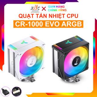 Quạt Tản Nhiệt CPU Jonsbo CR-1000 Evo Silent Black White Led ARGB 4 Ống Đồng - Hàng Fullbox